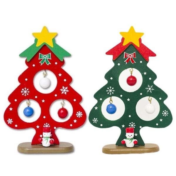 

14cm handmade christmas decorations diy gift creative home christmas tree ornaments holiday mini wooden l toy party