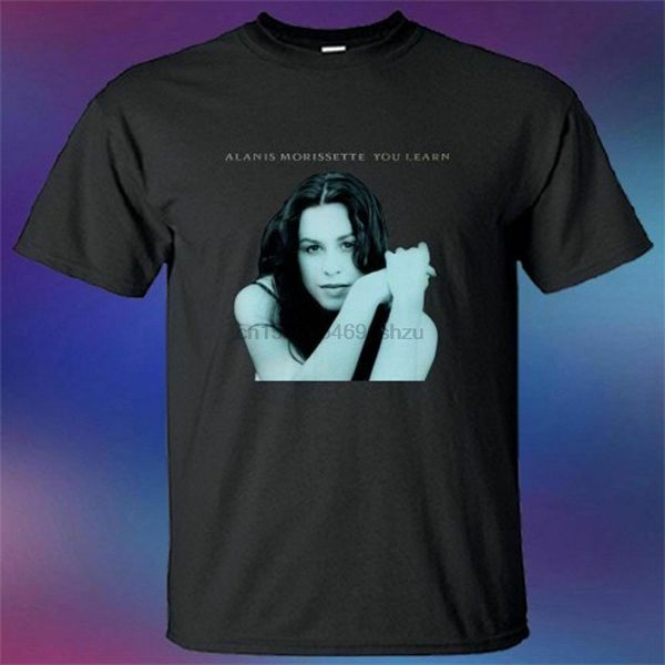 

alanis morissette famous musician rock singer mens black t shirt size s to 2xl