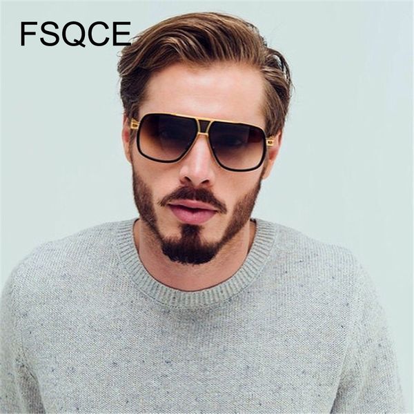 

men sunglasses men classic oversized sunglasses men square fashion glasses retro sun glasses vintage gafas oculo, White;black