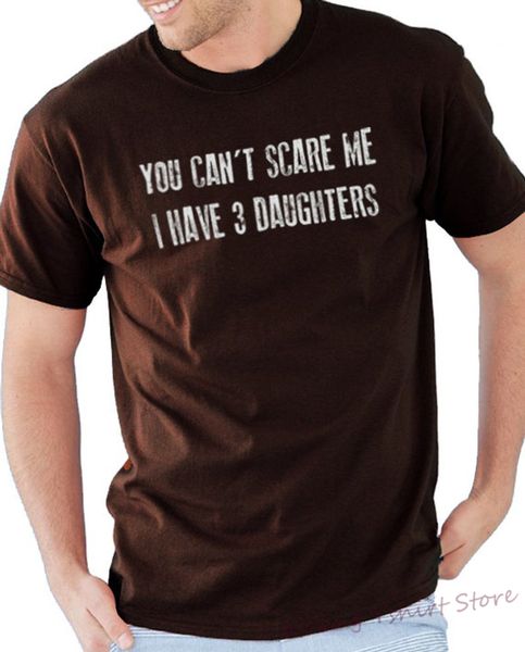 

dad shirt you cant scare me i have 3 daughters dad tshirt mens t shirt awesome funny t-shirts 100% cotton o-neck tshirts