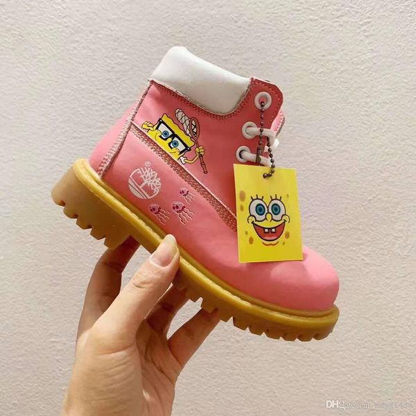 

new 2019 kids martinwinter boots kids girl prestos snow boots winter girl bowling shoes fashion jogging toddlers sneakers size26-34, Black