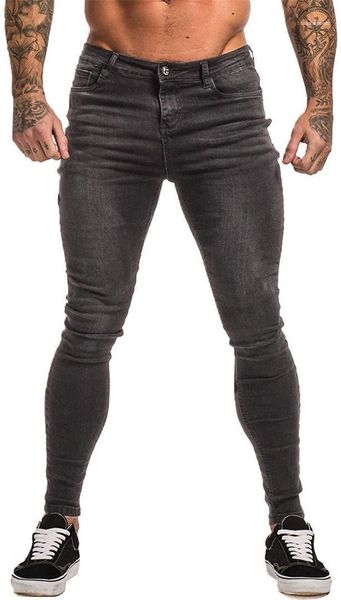 

casual pencil pants mens clothes mens designer washed slim jeans natural color fashion long jeans zipper fly, Blue