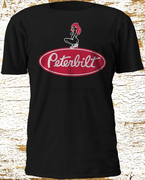 

мода люди peterbilt классического trucks логотип прохладных футболки печатный tops