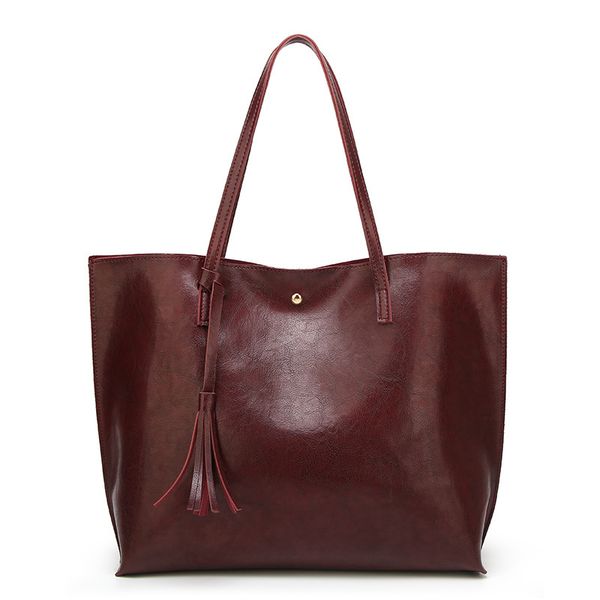 

lilen new design quality women's bags european american fashion tassel shoulder bag women large capacity handbag