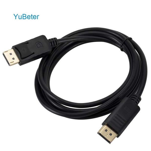 

yubeter dp to dp cable displayport converter adapter male to male video audio converter for lapcomputer 1.8/3 meter optional