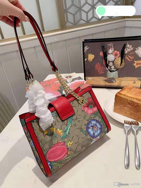 

designer design european and american style flower printing vintage stripe single shoulder bag with slant hanging bag