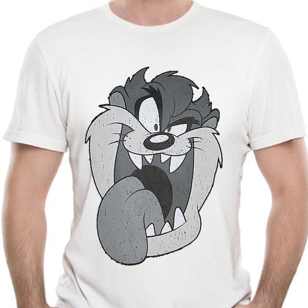

таз t-shirt mens looney tunes 100% хлопок tazmanian devil uk размеры l для xxl slim fit plus размер футболочку