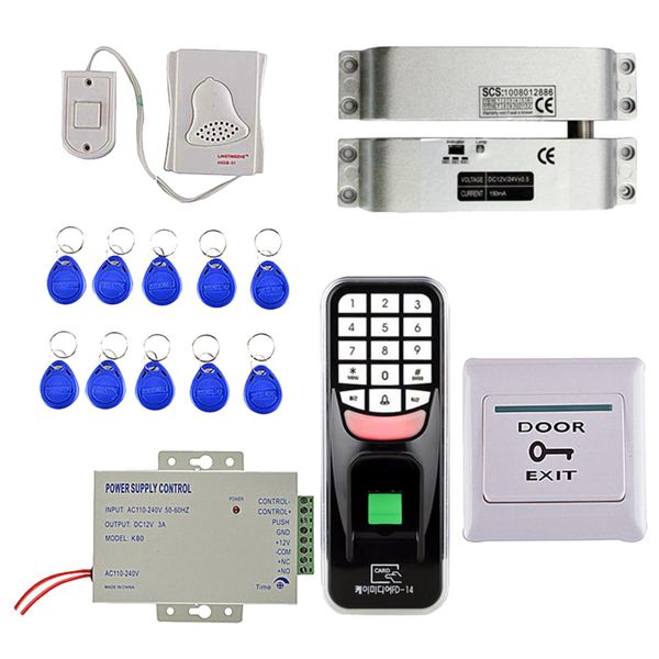 

dc 12v electric lock rfid card fingerprint access control system