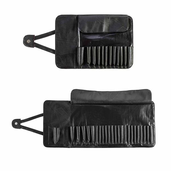 

fashion professional 12/24 slot makeup brush holder cosmetic organizer rolling bag case container pouch bags