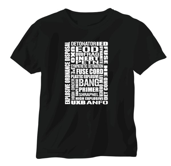 

футболка вмс зазор дайвер eod ied uxb бомба взрывное боеприпасов утилизация (3