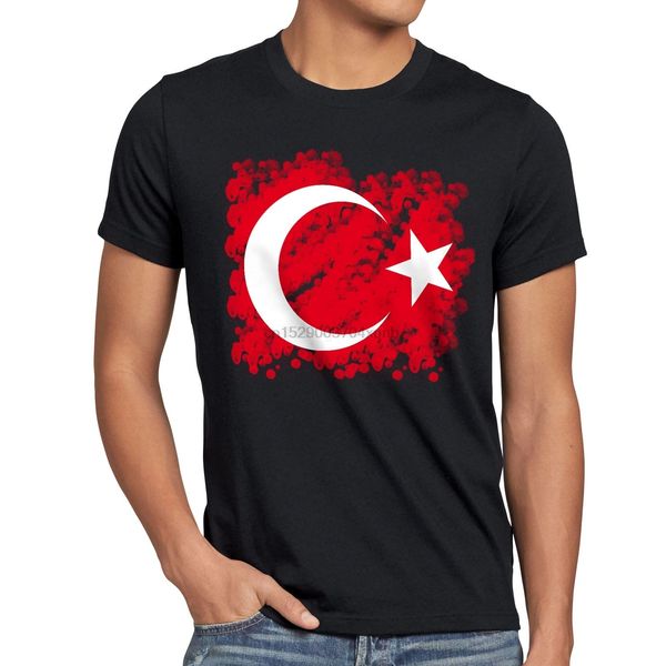 

herren t-shirt turkey flagge istanbul flag mond stern rot erdogan normal short sleeve cotton t shirts youth