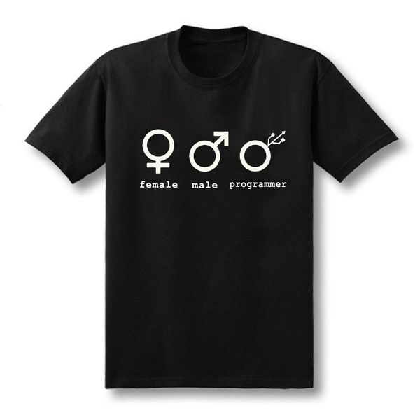 

fashion female male programmer t shirt summer style men short sleeve cotton t-shirt funny computer man tee xs-xxl