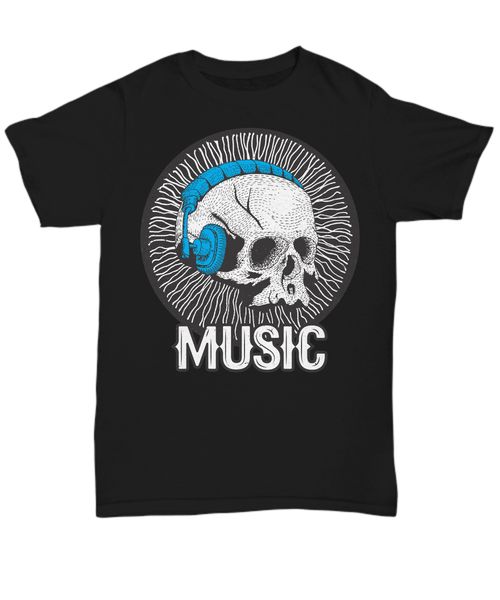 

2020 мода hotmusic черепа и наушники graphic tee футболки - мужская рубашка teetee