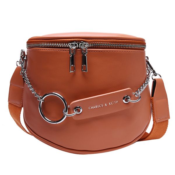 

women's belt bag big capacity pu leather metal chain sum per band fanny pack bananka fashion wild satchel belly band waist bag