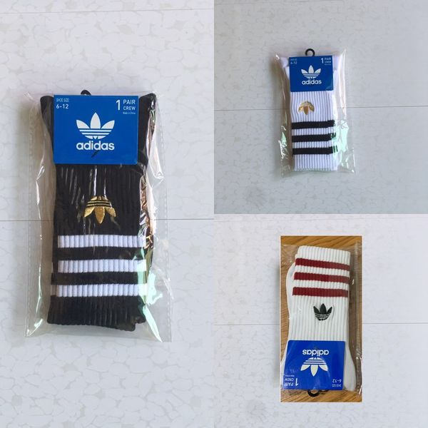 

new men's sports mid-length towel clover clovertowel clover bottom pure cotton socks trendy sports ins socks qs951, Black