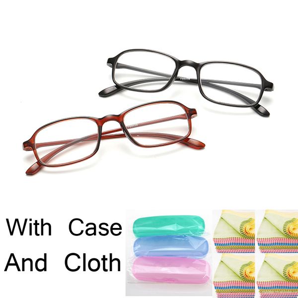 

tr90 tr light comfy stretch reading glasses man woman presbyopic oculos de leitura eyeglasses eyewear reader with case, White;black