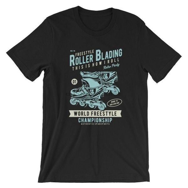 

roller blading t-shirt. 100% cotton premium tee new(1