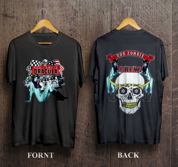 

new vintage 90s rob zombie 'dragula' t-shirt men tee shirts tee