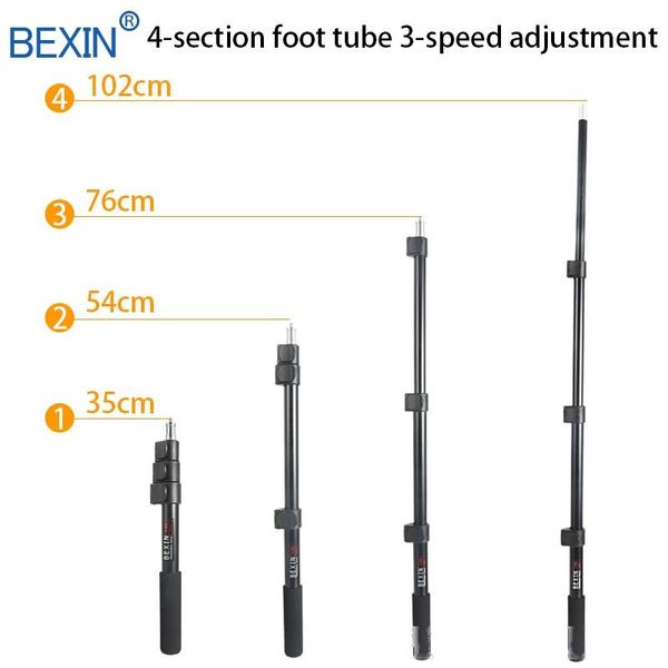 

heap p studio accessories bexin flash accessories 102cm portable handheld flash bracket 1/4 screw interface pgraphy light stand p