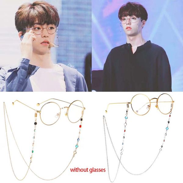 

sunglasses frames eye glasses spectacles eyewear chain holder cord lanyard punk, Silver