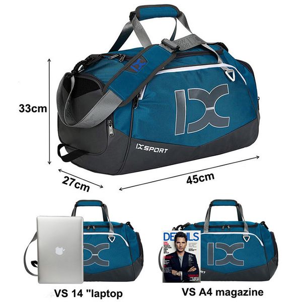 

large casual waterproof travel bag for men women sport gym bag single shoulder handbag luggage duffle shoe bags mochila lap200921