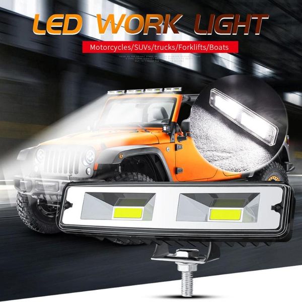 

1pcs 12v 48w led work light bar lamp for off road 4wd suv atv car lamps 6500k 4000lm waterproof white headlight #1225