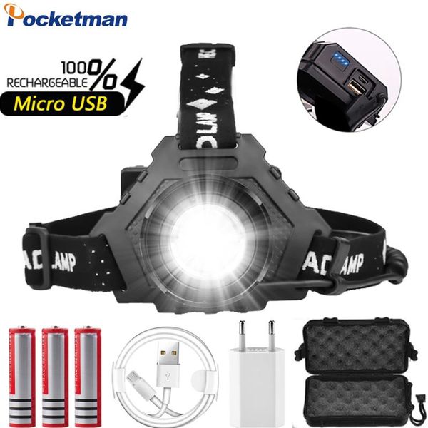 

headlamps most powerful xhp70.2 led headlamp usb rechargeable headlight xhp70 xhp50 zoom head light waterproof lamp use 18650 battery