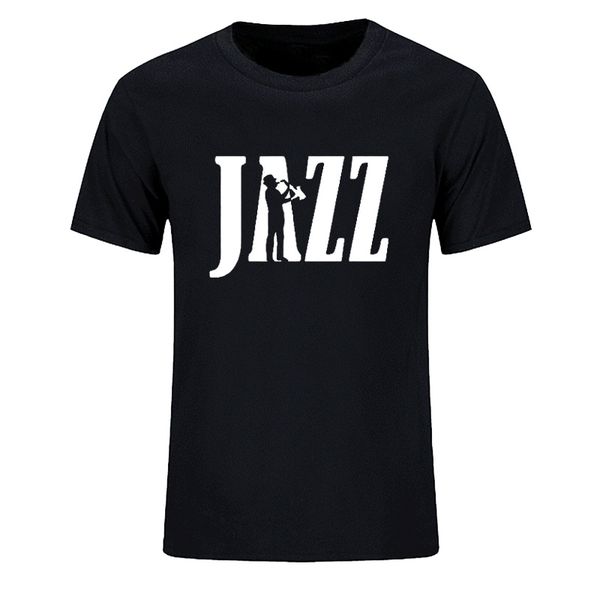 

summer clothing jazz saxophone funny men women hip hop cotton short sleeve t-shirt