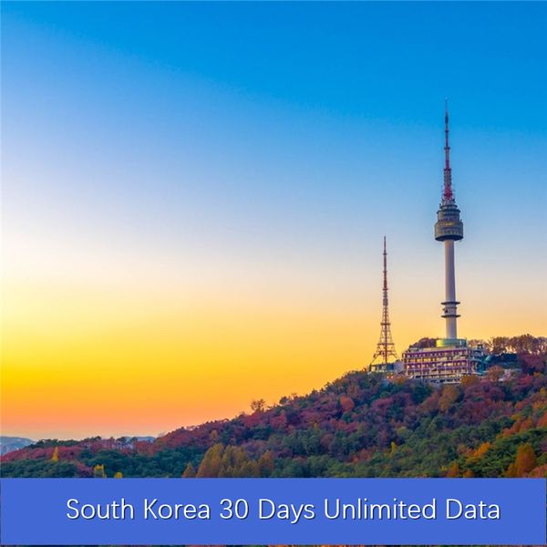 

южная корея 30 дней безлимитный global роуминг путешествие данных simcard предоплате туризм интернет карты дешевые цены хорошая скорость сет