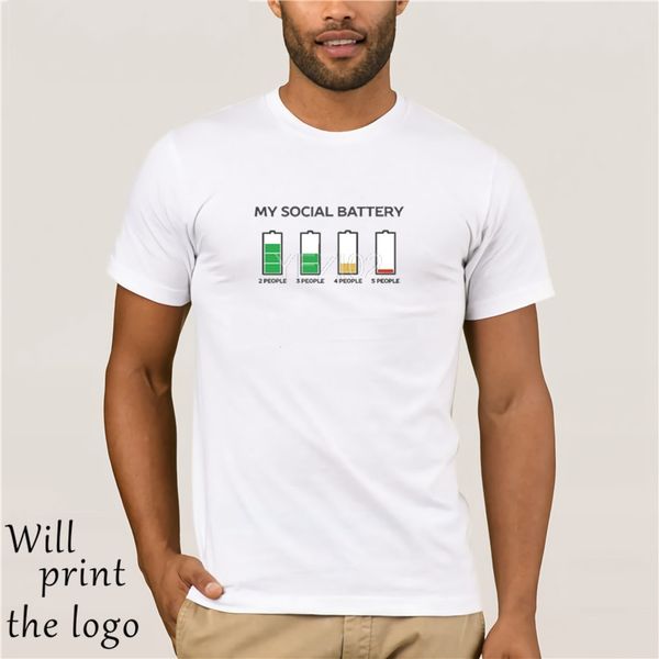 

trendy melon funny printed t shirt men introvert humor cotton tee shirt homme white short sleeve clothing maa04