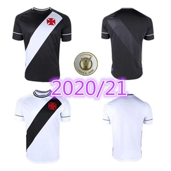 

20 21 vasco da gama soccer jerseys maxi rios paulinho fabiano muriq custom 2020 2021 black white football shirt, Black;yellow