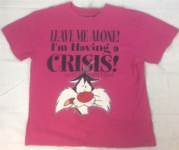 

vtg 1996 looney tunes sylvester the cat having a crisis t-shirt mens xxl tee shirt