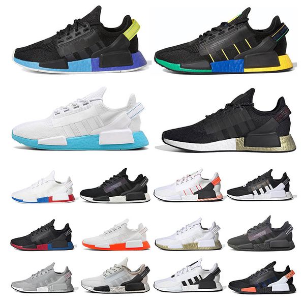 

nmd r2 v1 men women running shoes mexico city munich red and blue rio de janeiro white core black sports sneakers