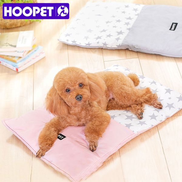 

hoopet pet dog cat soft sleeping pad comfortable warm print bed kennel sofa cushion