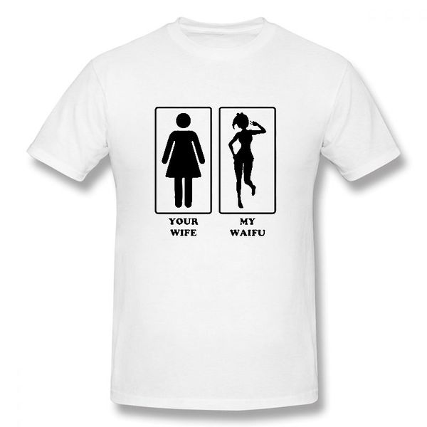 

your wife my waifu t-shirt fashion funny birthday cotton short sleeves t shirts causal o-neck tees hip hop oversized