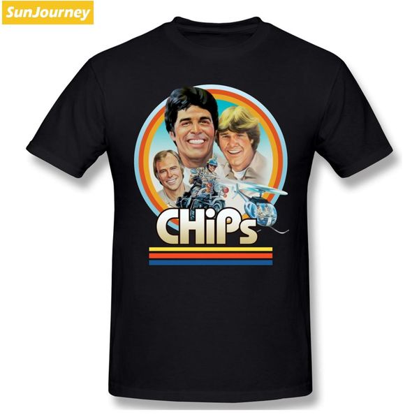 

смешные ретро chips tv show тенниска большой размер хлопка на заказ с коротким рукавом футболка homme