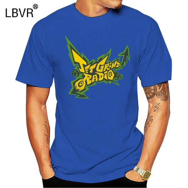 

jet set radio logo anime cartoon game mens black t-shirt size s to 3xl