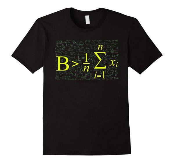 

be greater than average - math lovers t shirt