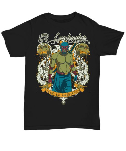 

2019 100% cotton el luchador noche del lucahadores - graphic t-shirt - tee summer tee shirt summer tee shirt