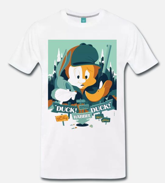 

t-shirt кролика ошибок даффи дак художественным cartone- 1 - с-м-l-xl-2xl-3xl