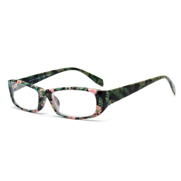 

trend fashion new ultra light pc floral full frame glasses reading glasses old plastic factory direct, White;black