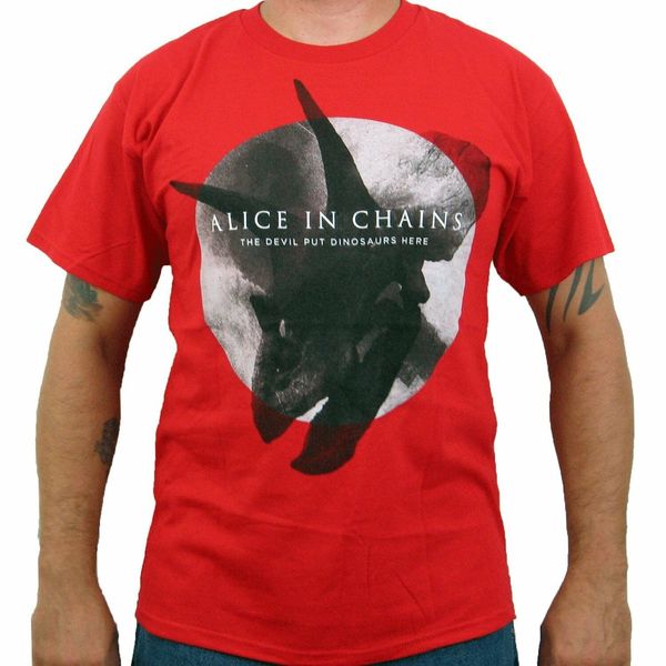 

new: alice in chains - the devil put the dinosaurs here concert t-shirt