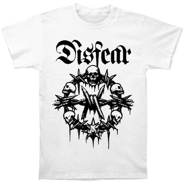 

disfear men's skulls t-shirt x-large whiteshort sleeve tee