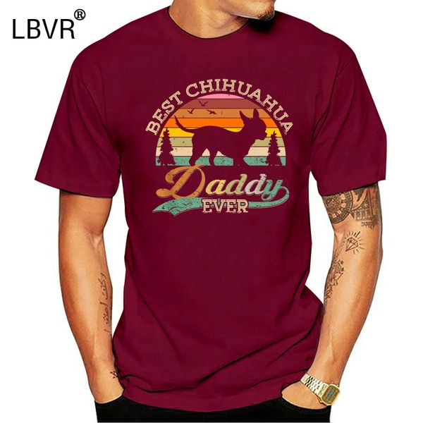 

смешные чихуахуа футболочку день отцов подарок для собаки mens t shirt размер s - 3xl с короткими рукавами рубашки tee