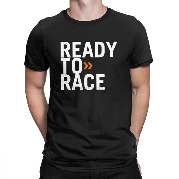 

mens t shirt ready to race novelty enduro cross motocross bitumen bike life tees clothes cotton printed t-shirt plus size