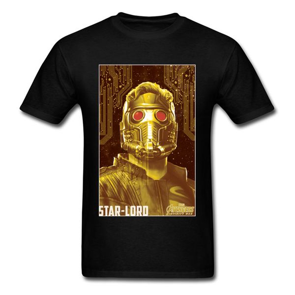 

brand new t shirt men star lord профиль футболка с коротким рукавом топы тиса круглого воротником 100% хлопок пользовательского tshirts heav