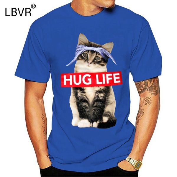 

rustic cat hug life 3d t shirts mens funny design countryside wildcat animal tee shirts for men 100% cotton fashion tshirts