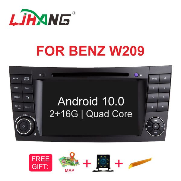 

ljhang 2 din android 10 car dvd player for e-class w211 e200 e220 e300 e350 e240 e270 e280 cls class w219 auto rds