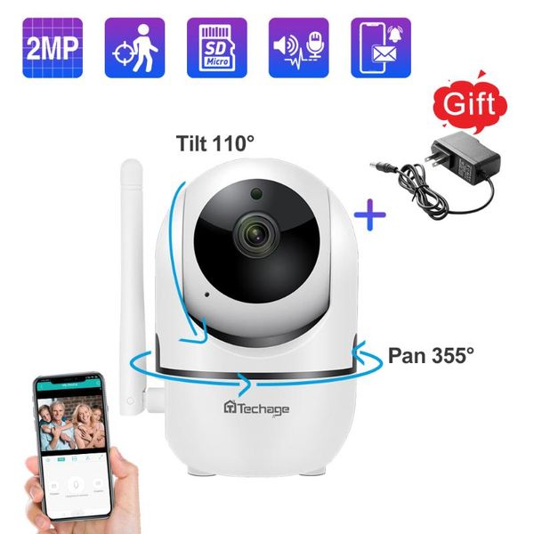 

techage 1080p 720p security ip cameras wireless mini camera 2-way audio sound tf card record baby monitor home cctv surveillance