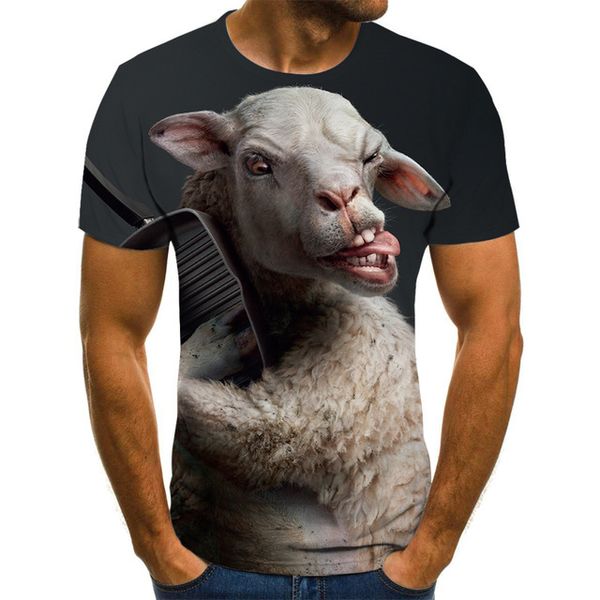 

new anime goat 3d street 3d print shirts oversized humor hippie men clothing